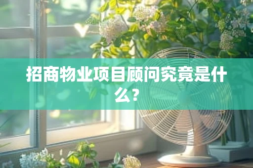 招商物业项目顾问究竟是什么？