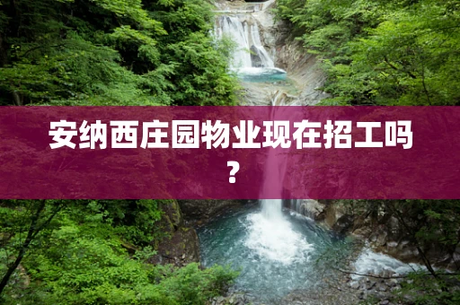 安纳西庄园物业现在招工吗？