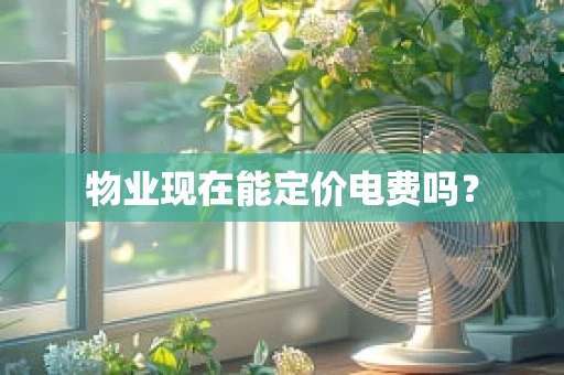 物业现在能定价电费吗？