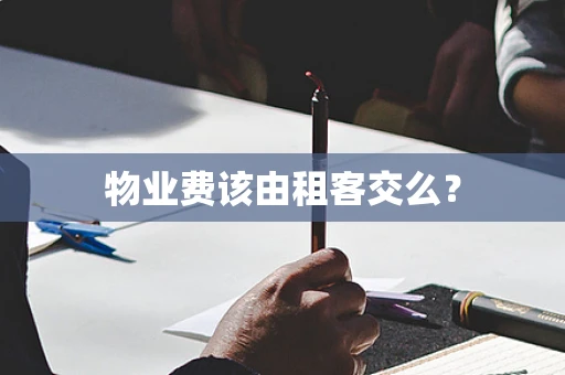 物业费该由租客交么？