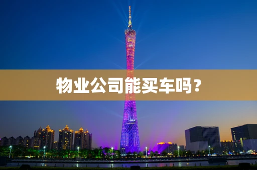 物业公司能买车吗？