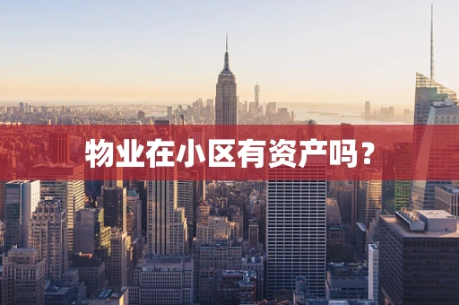 物业在小区有资产吗？