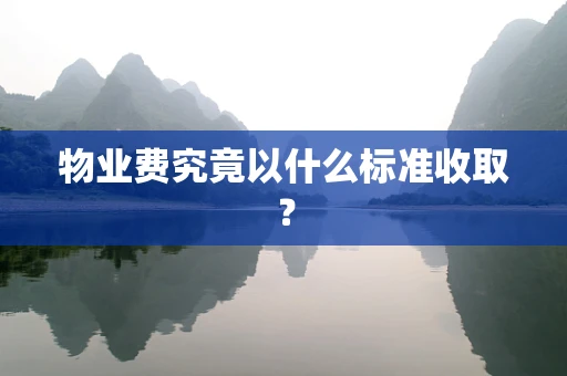 物业费究竟以什么标准收取？
