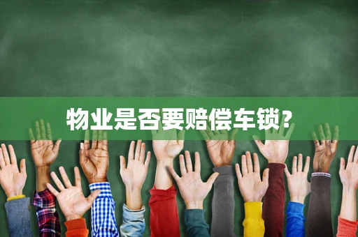 物业是否要赔偿车锁？
