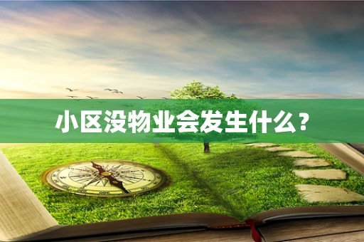小区没物业会发生什么？