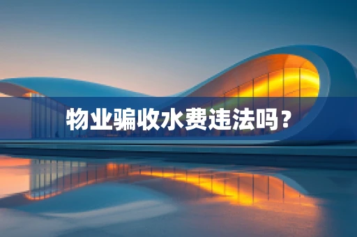 物业骗收水费违法吗？