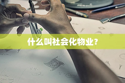 什么叫社会化物业？