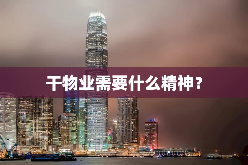 干物业需要什么精神？