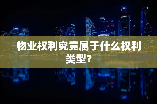 物业权利究竟属于什么权利类型？