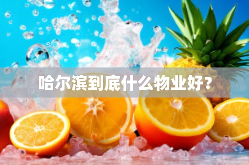 哈尔滨到底什么物业好？
