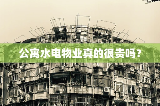 公寓水电物业真的很贵吗？