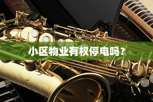 小区物业有权停电吗？