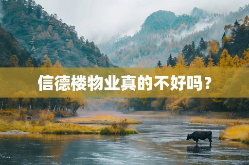 信德楼物业真的不好吗？