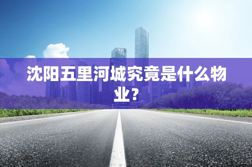 沈阳五里河城究竟是什么物业？