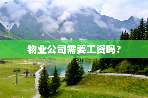 物业公司需要工资吗？