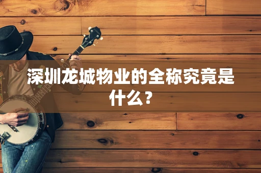 深圳龙城物业的全称究竟是什么？