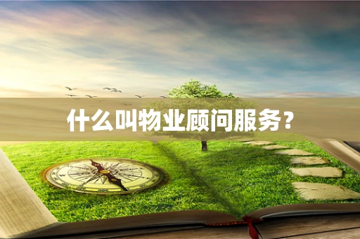 什么叫物业顾问服务？