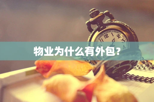 物业为什么有外包？