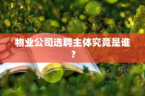 物业公司选聘主体究竟是谁？