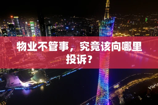 物业不管事，究竟该向哪里投诉？