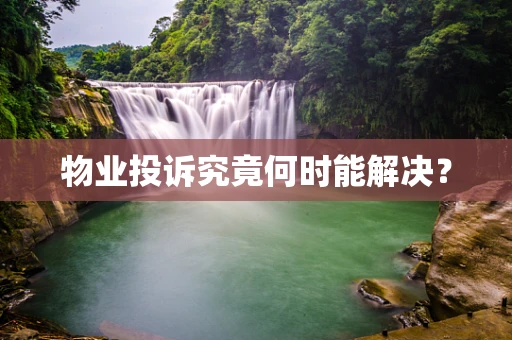 物业投诉究竟何时能解决？
