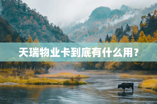 天瑞物业卡到底有什么用？