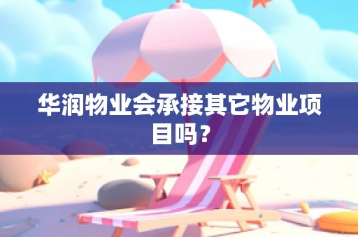 华润物业会承接其它物业项目吗？