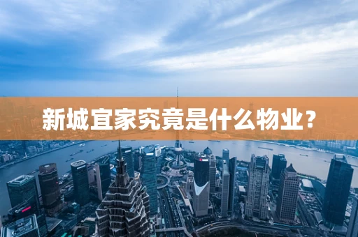 新城宜家究竟是什么物业？