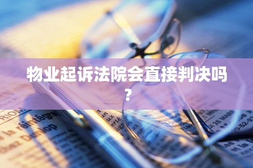 物业起诉法院会直接判决吗？