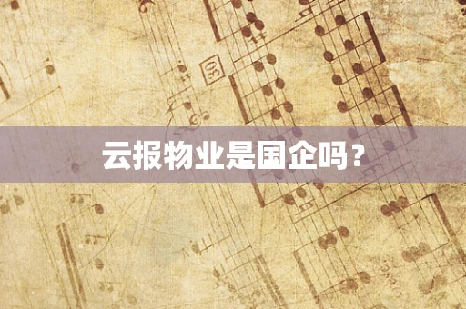 云报物业是国企吗？