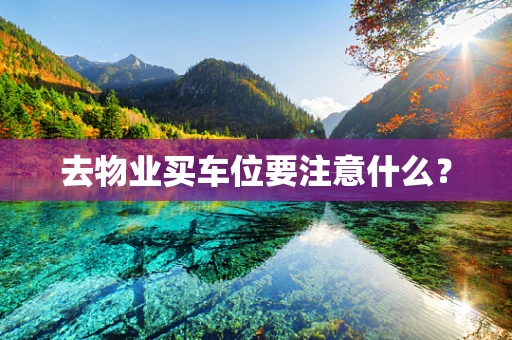 去物业买车位要注意什么？