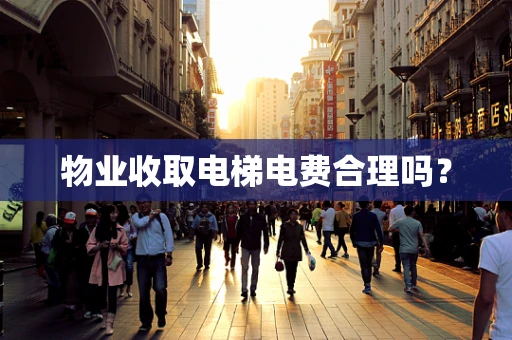 物业收取电梯电费合理吗？