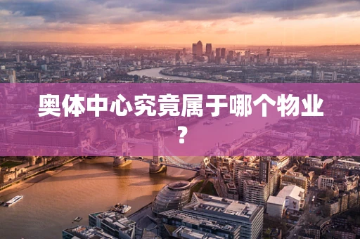 奥体中心究竟属于哪个物业？