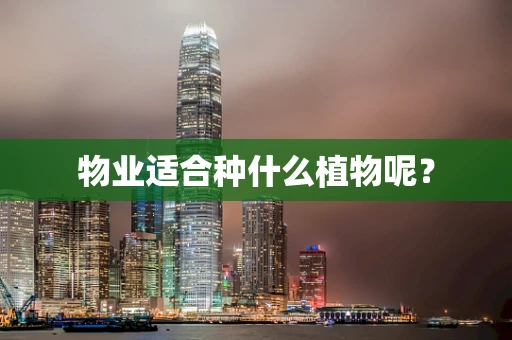 物业适合种什么植物呢？