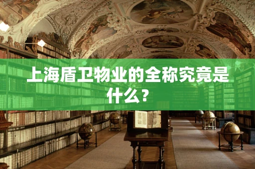 上海盾卫物业的全称究竟是什么？