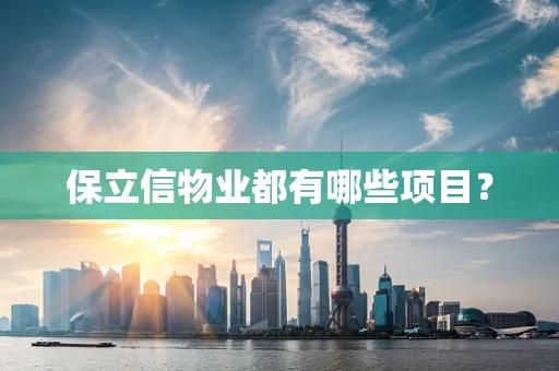 保立信物业都有哪些项目？