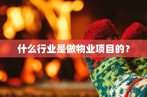 什么行业是做物业项目的？