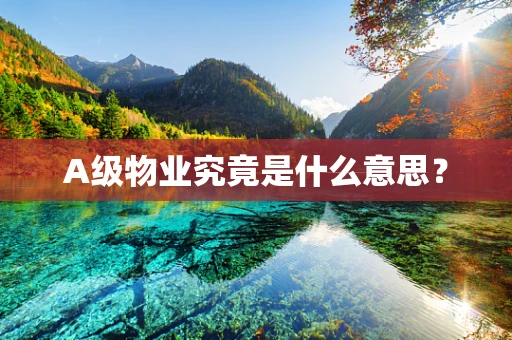 A级物业究竟是什么意思？